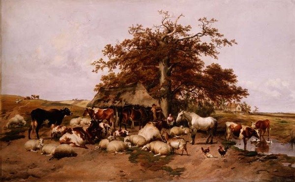 The Midday Rest by Thomas Sidney Cooper