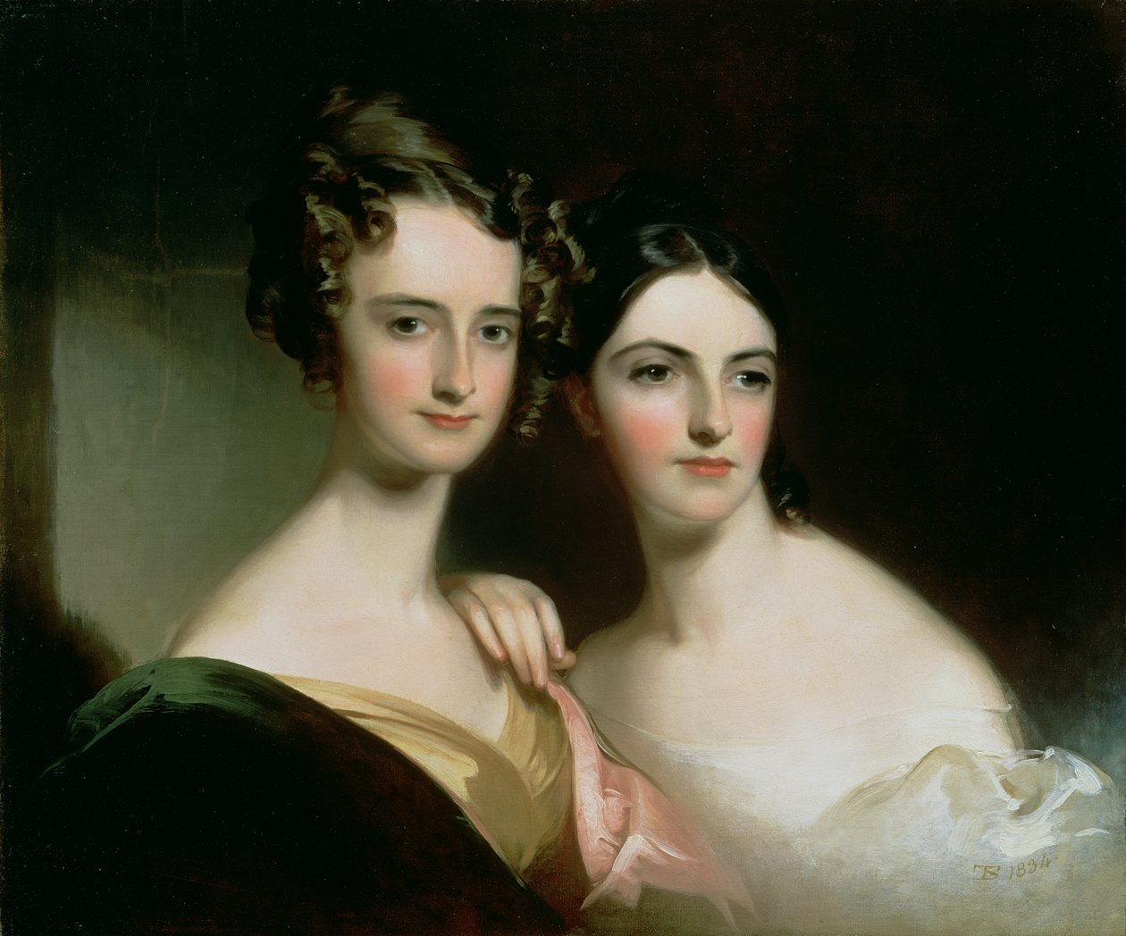 Portrait of Ellen and Mary McIlvaine by Thomas Sully