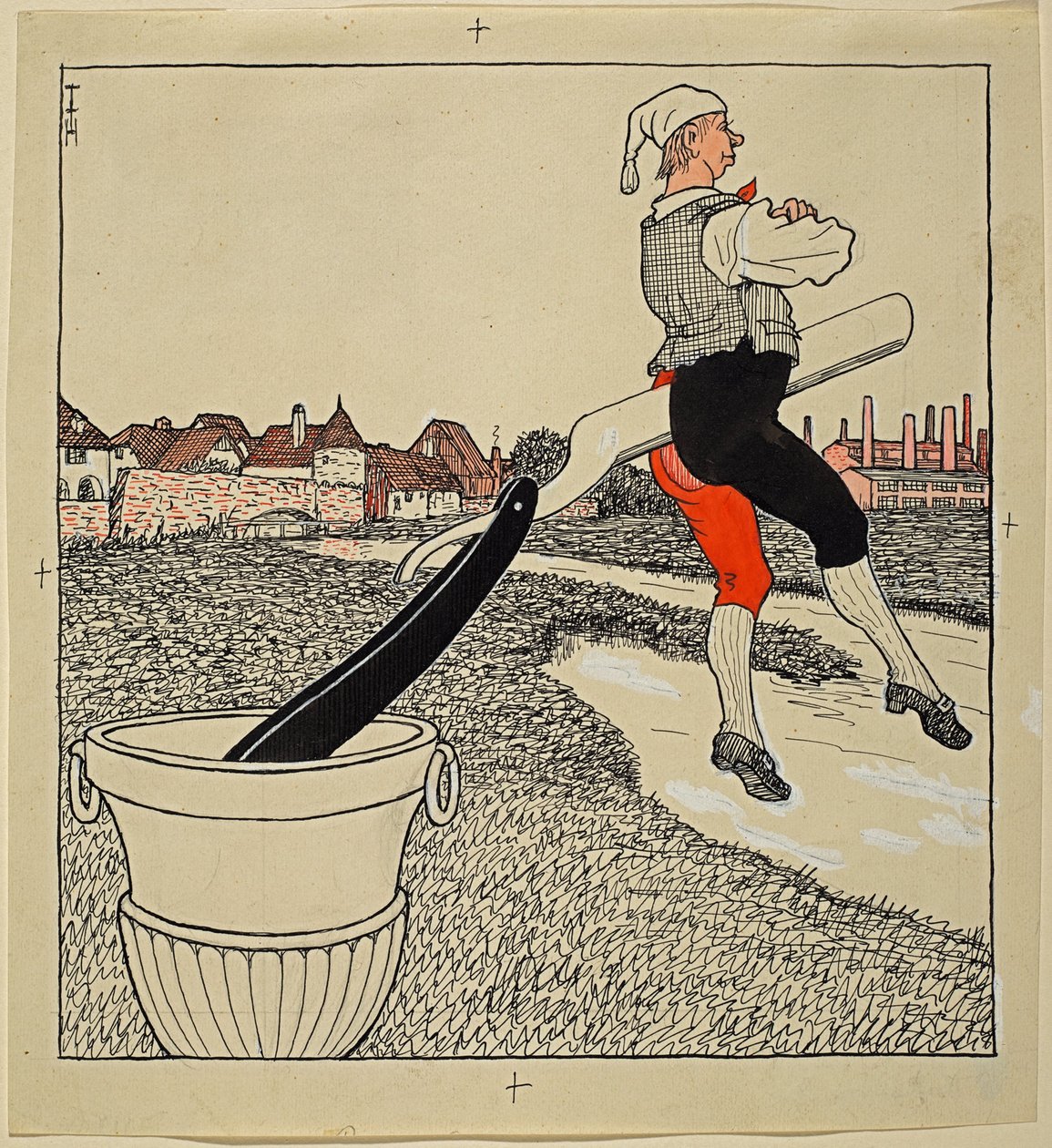 Clean Separation, Simplicissimus XXV/9 by Thomas Theodor Heine