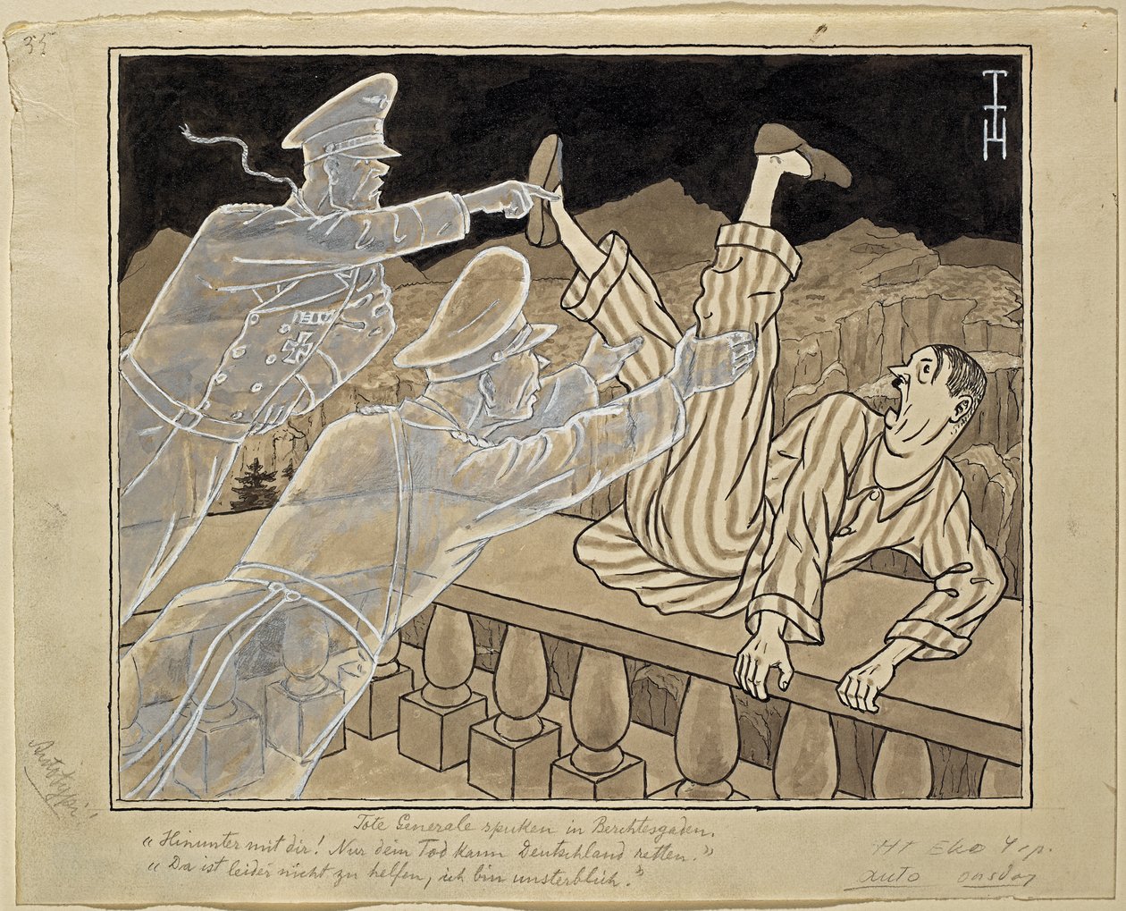 Dead Generals Haunt in Berchtesgaden by Thomas Theodor Heine