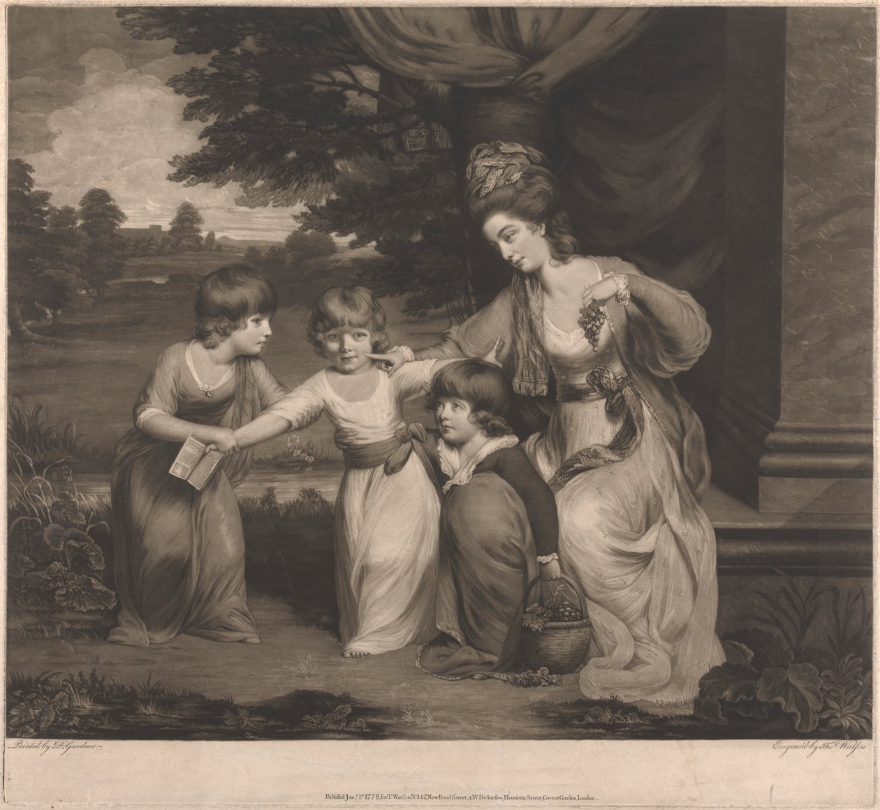 Lady Rushout and her Children by Thomas Watson
