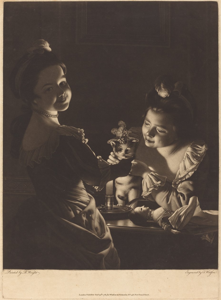 Miss Kitty Dressing by Thomas Watson after Joseph Wright