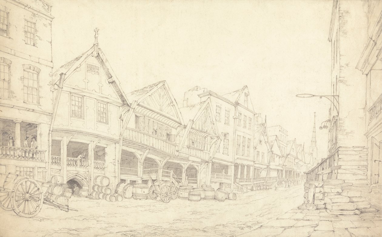 Watergate Street, Chester by Thomas Webster