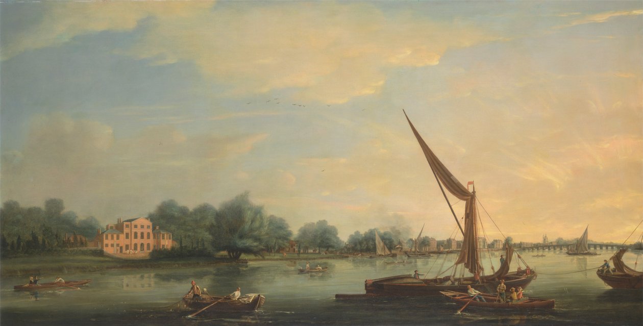 The Thames at Chelsea by Thomas Whitcombe