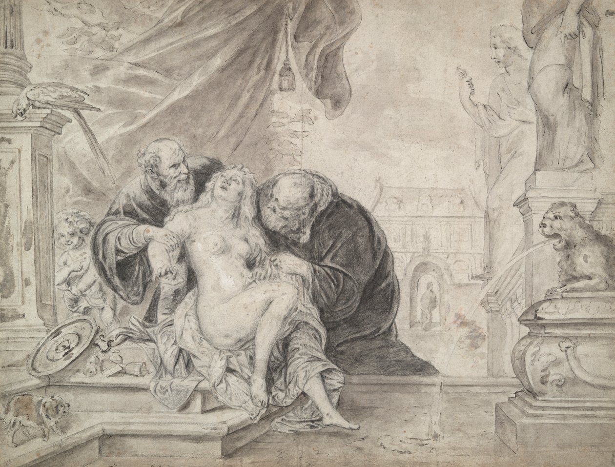 Susannah and the Elders by Thomas Willeboirts
