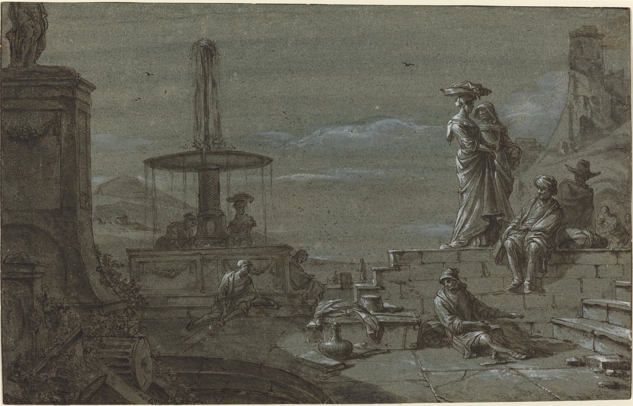 Piazza by Moonlight by Thomas Wyck