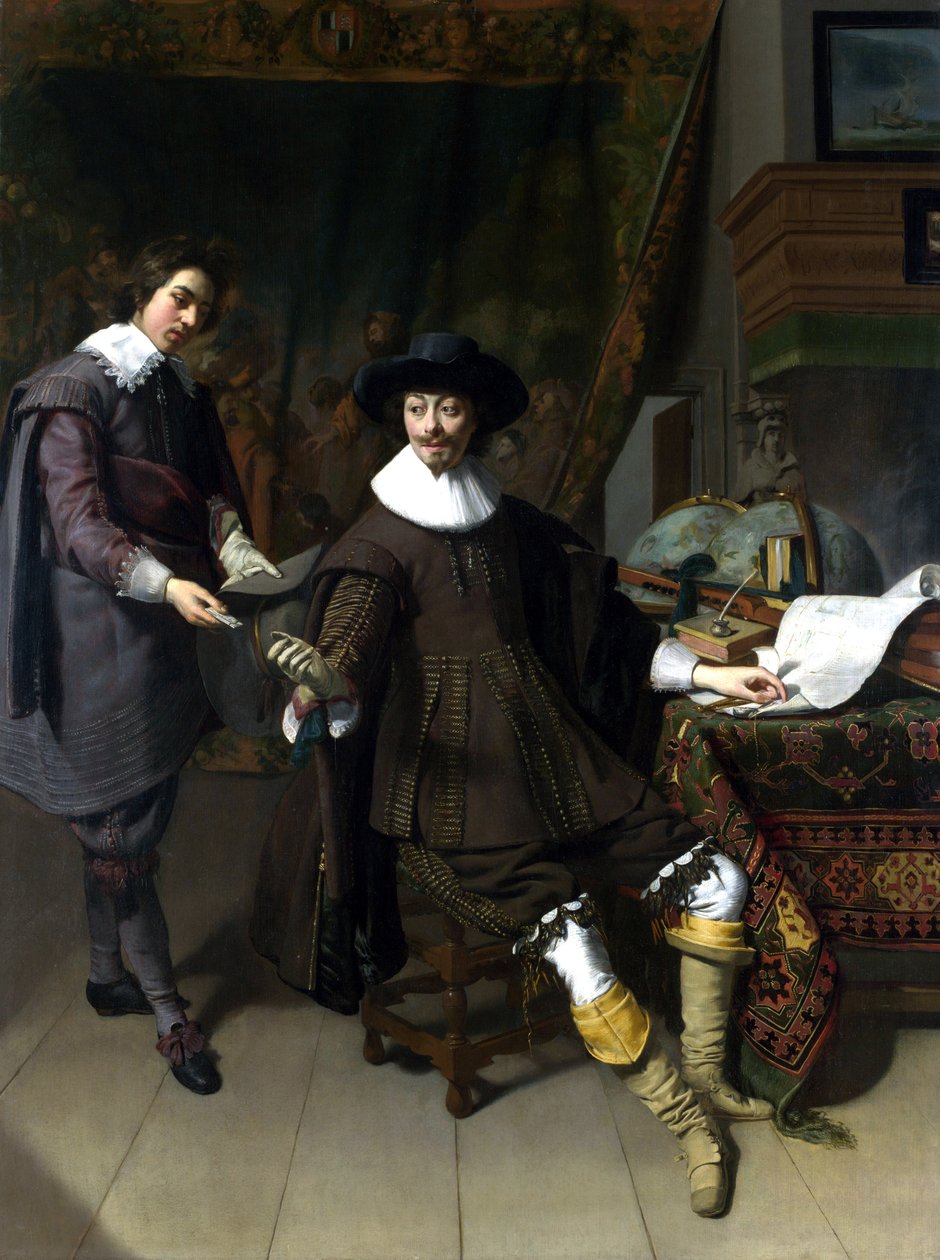 Constantijn Huygens and his Clerk by Thomas de Keyser
