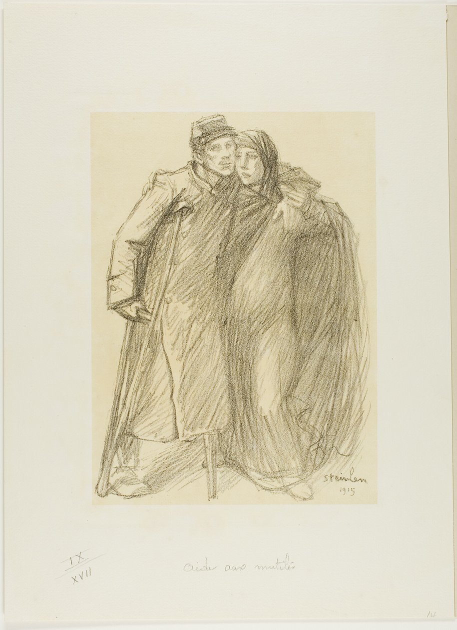 Helping the Wounded by Théophile Alexandre Pierre Steinlen
