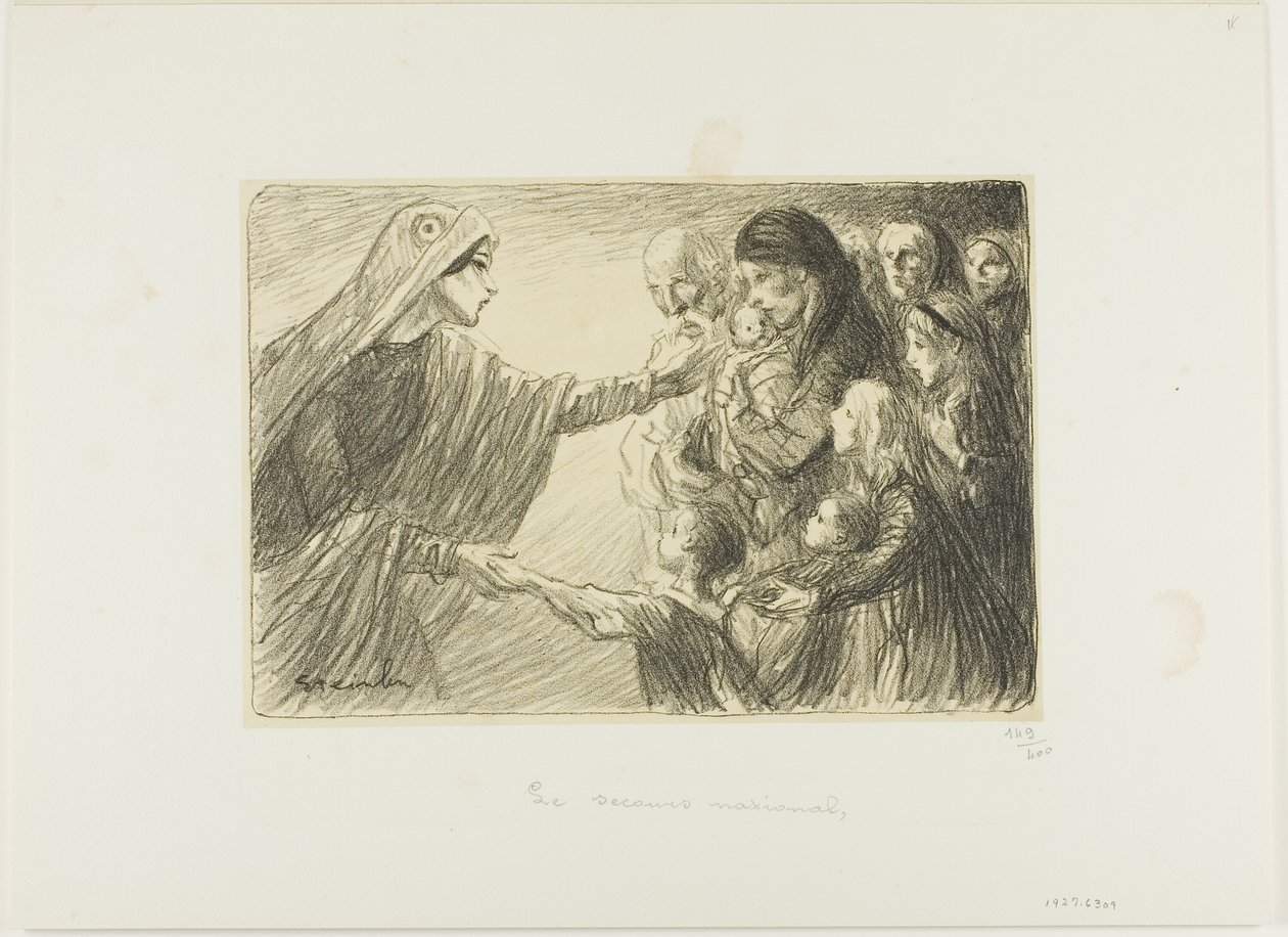 National Assistance by Théophile Alexandre Pierre Steinlen