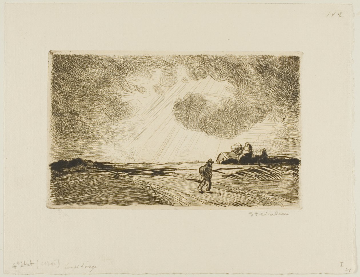 Stormy Weather by Théophile Alexandre Pierre Steinlen
