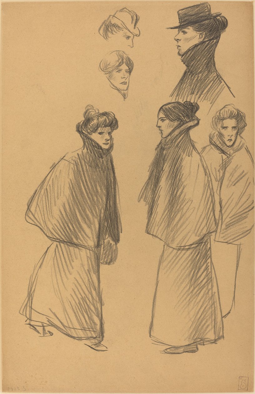 Figure Studies by Théophile Alexandre Steinlen