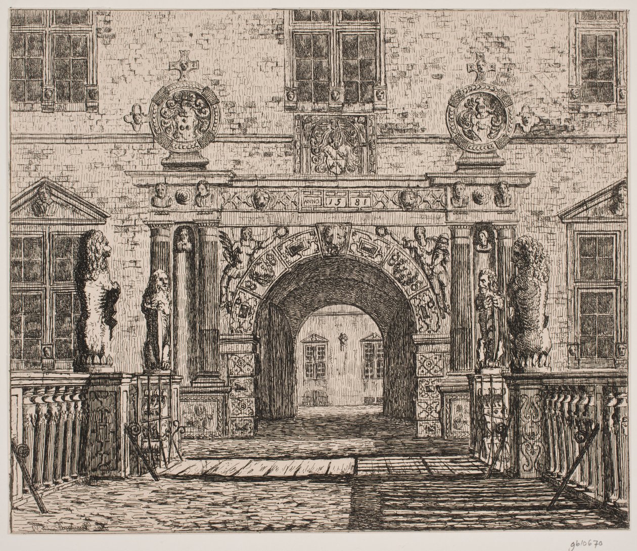 Entrance Gate at Vallø by Thorald Læssøe