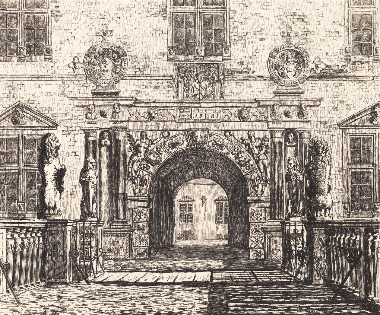 Entrance Gate at Vallø by Thorald Læssøe
