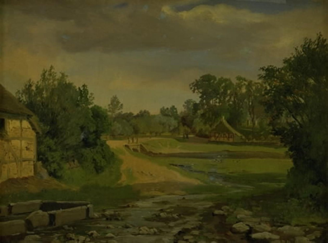 Road through a Danish Village by Thorald Læssøe
