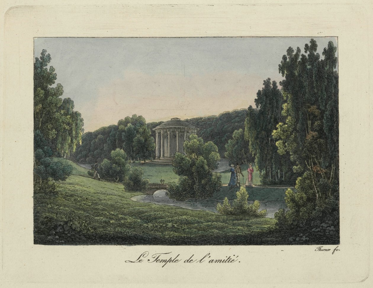 View of the Friendship Temple in Pavlovsk by Thurner
