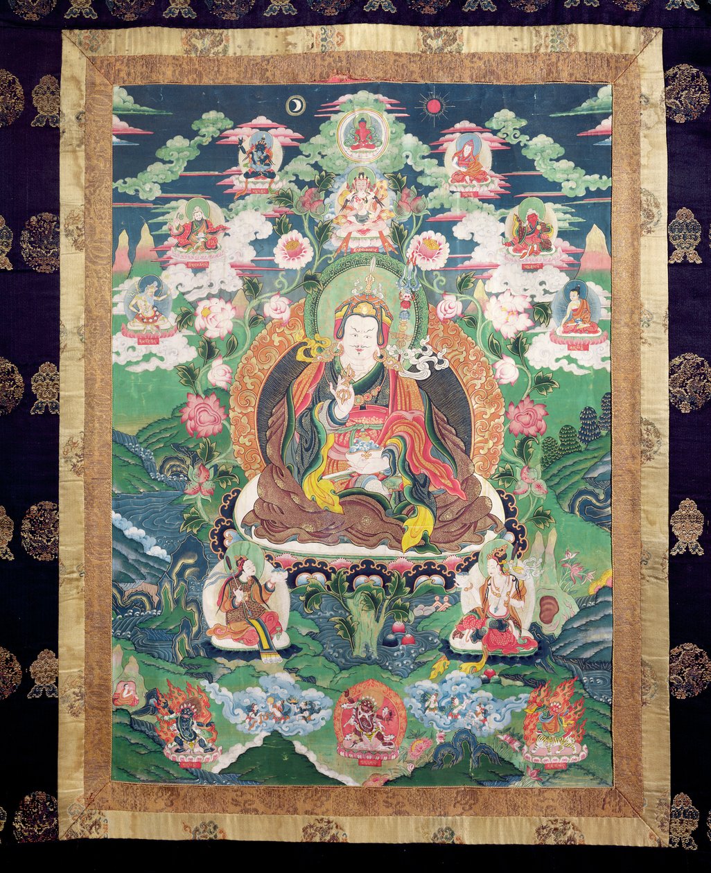 Tanka of Padmasambhava by Tibetan School