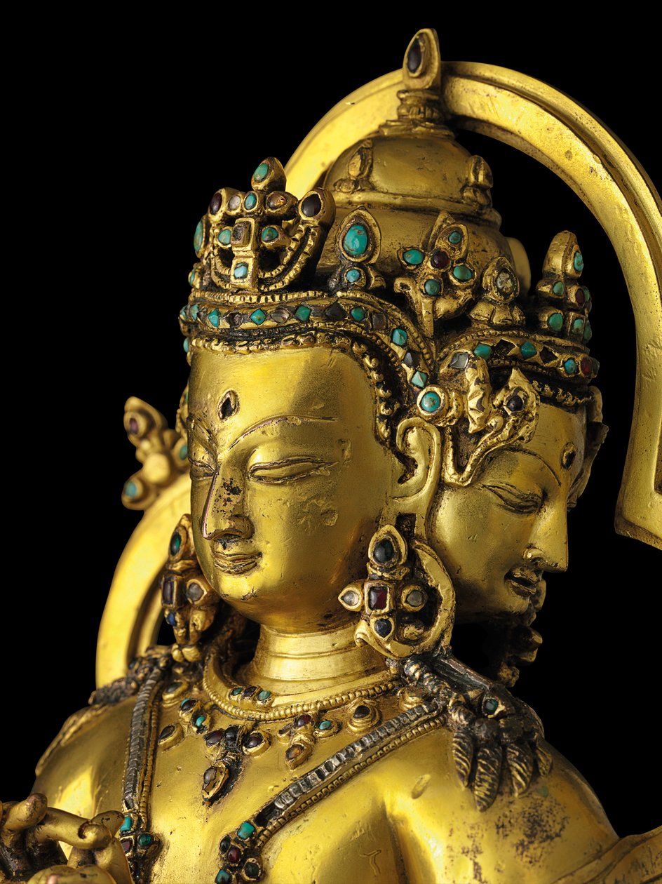 Figure of Vairochana, Densatil by Tibetan School