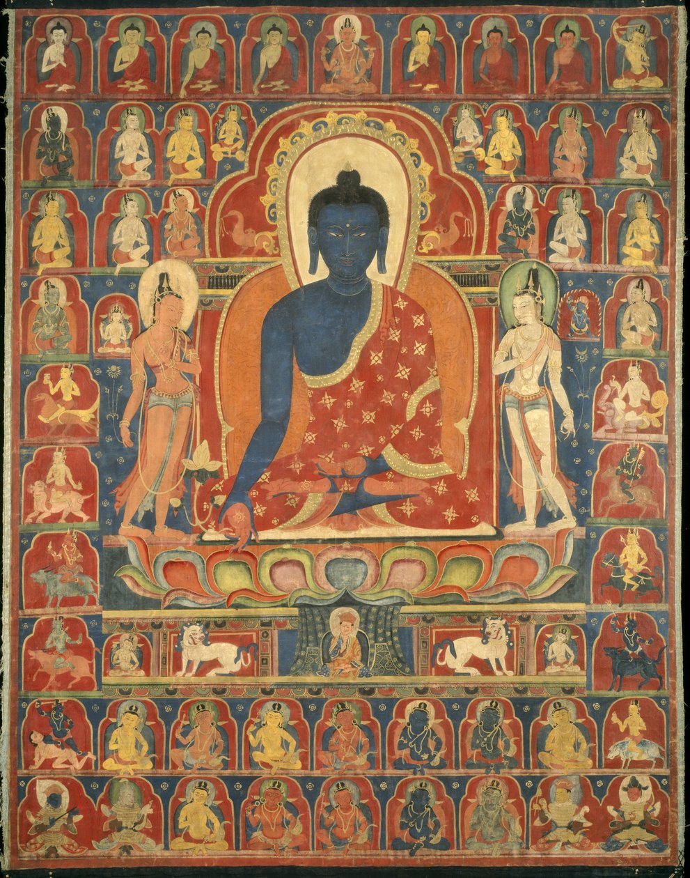 Painted Banner by Tibetan School