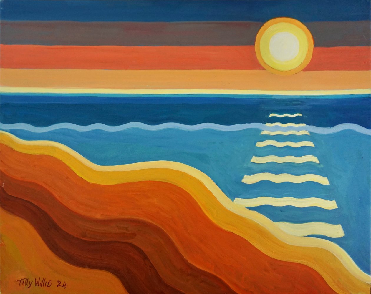 Ocean Sunset by Tilly Willis