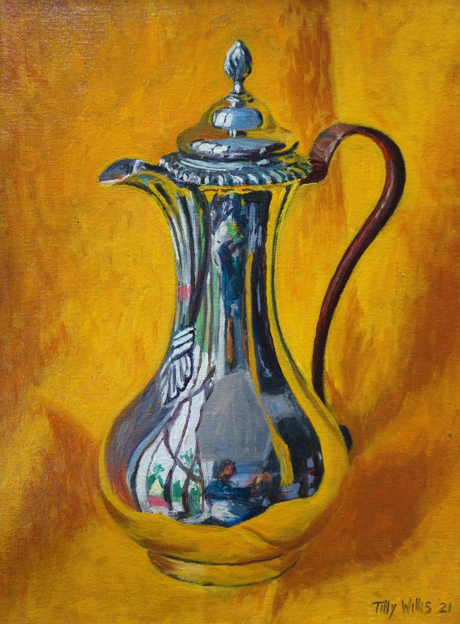 Silver Coffee Pot, 2021 by Tilly Willis