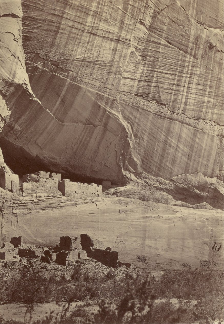Ancient Ruins in the Canyon de Chelle, New Mexico by Timothy H. OSullivan