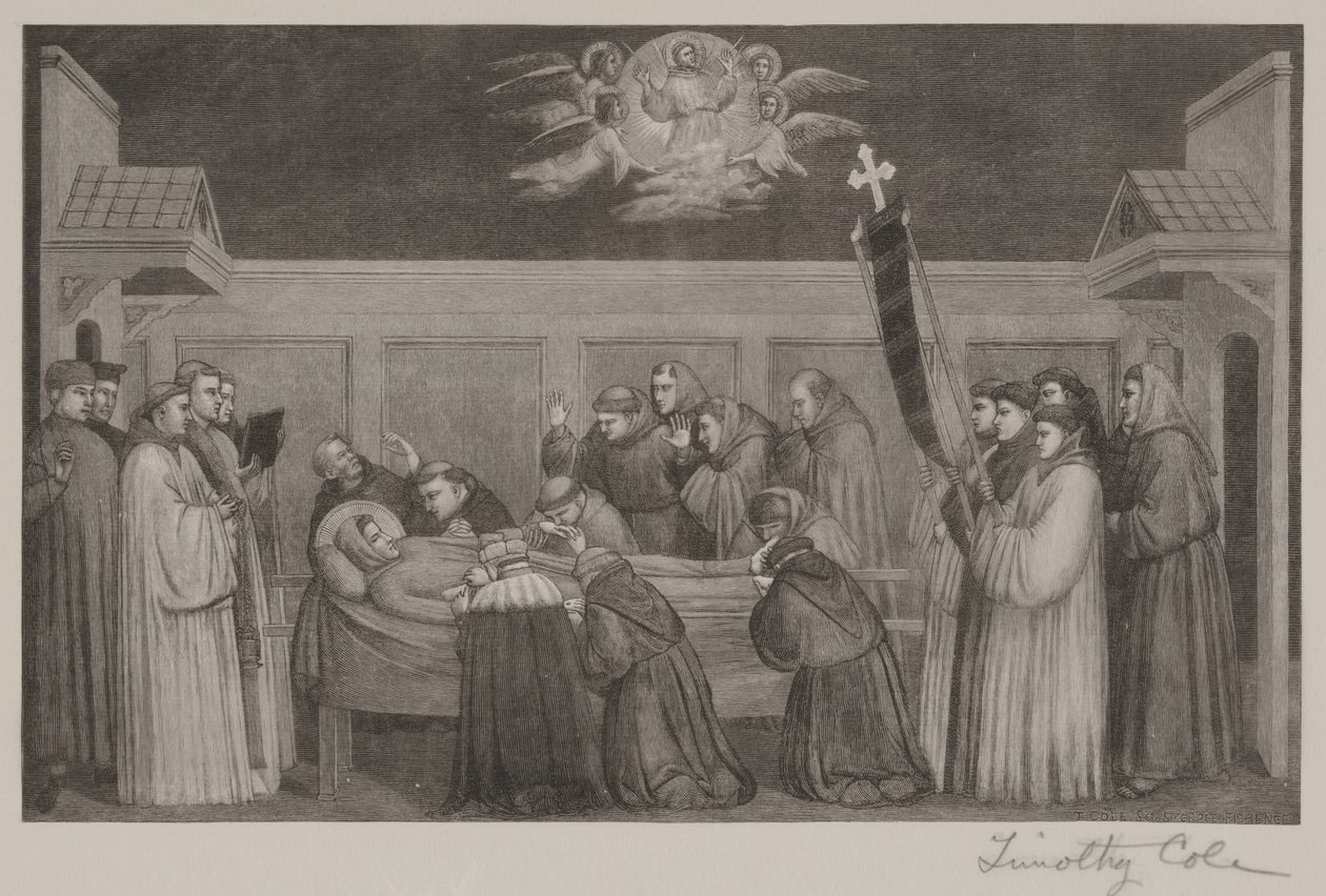 Death of St Francis by Timothy Cole