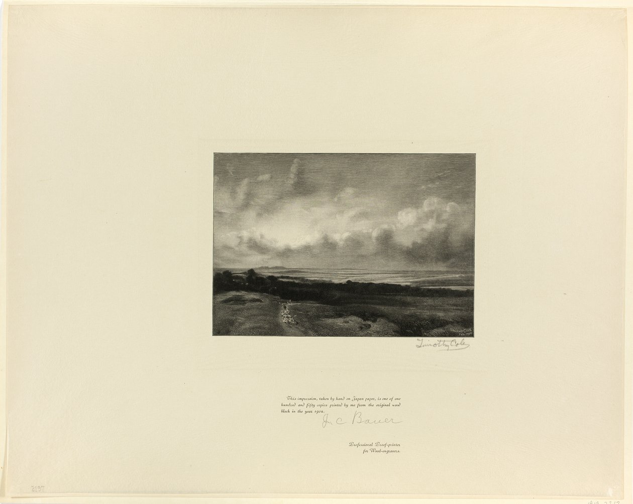 Hampstead Heath, from Old English Masters by Timothy Cole