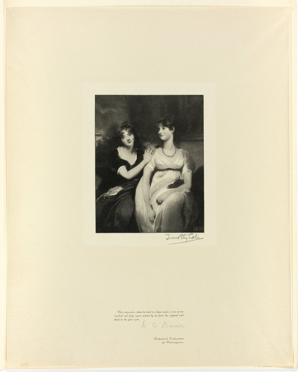 The Sisters, from Old English Masters by Timothy Cole