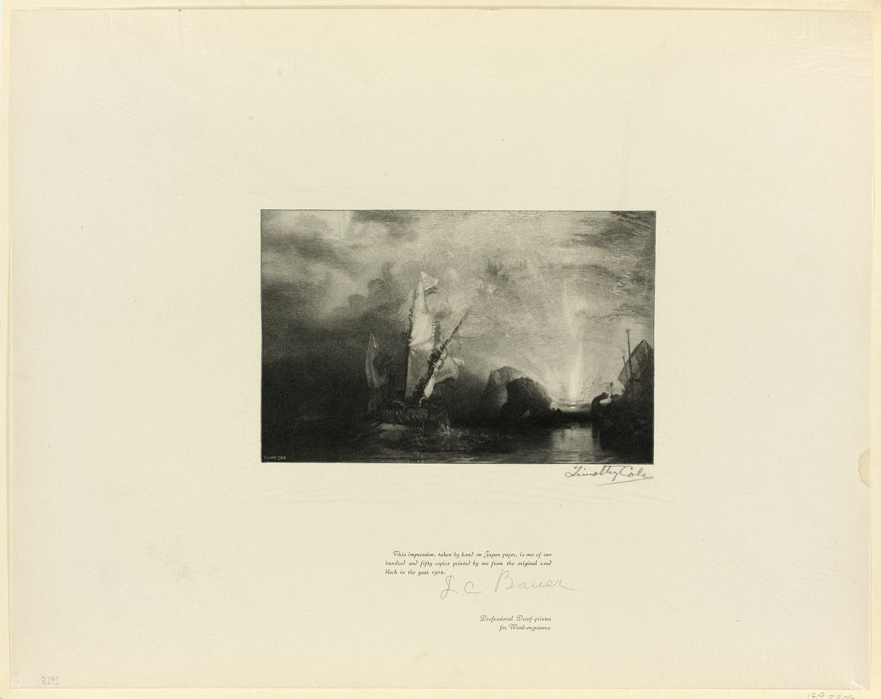 Ulysses Deriding Polyphemus, from Old English Masters by Timothy Cole