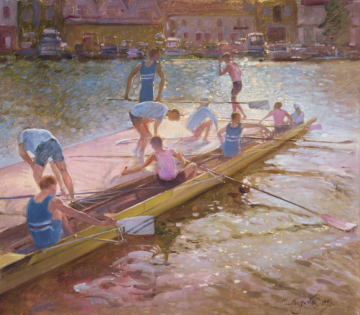 At the Raft, Henley, 1993 by Timothy Easton