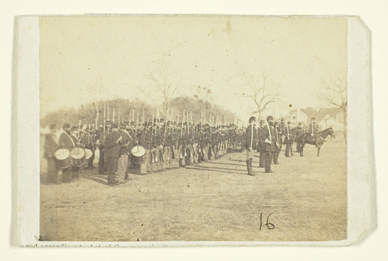 50th Pennsylvania Infantry in Parade Formation by Timothy O