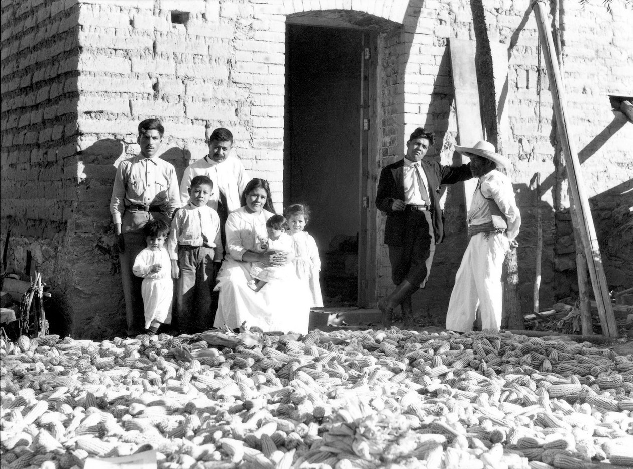 Family with Corn, State of Veracruz, Mexico, 1927 by Tina Modotti