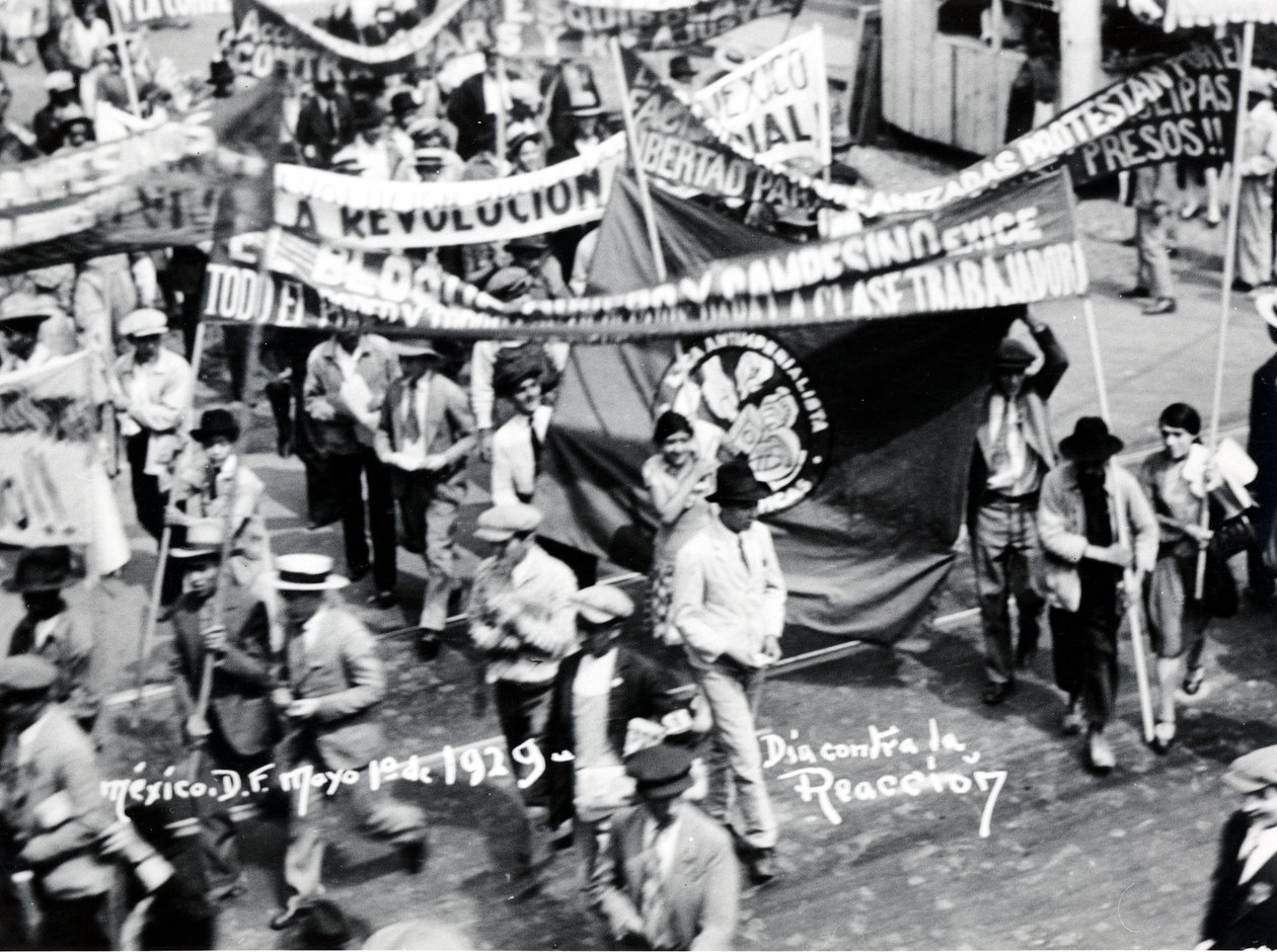 March of the Workers, Mexico City, May Day 1929 by Tina Modotti