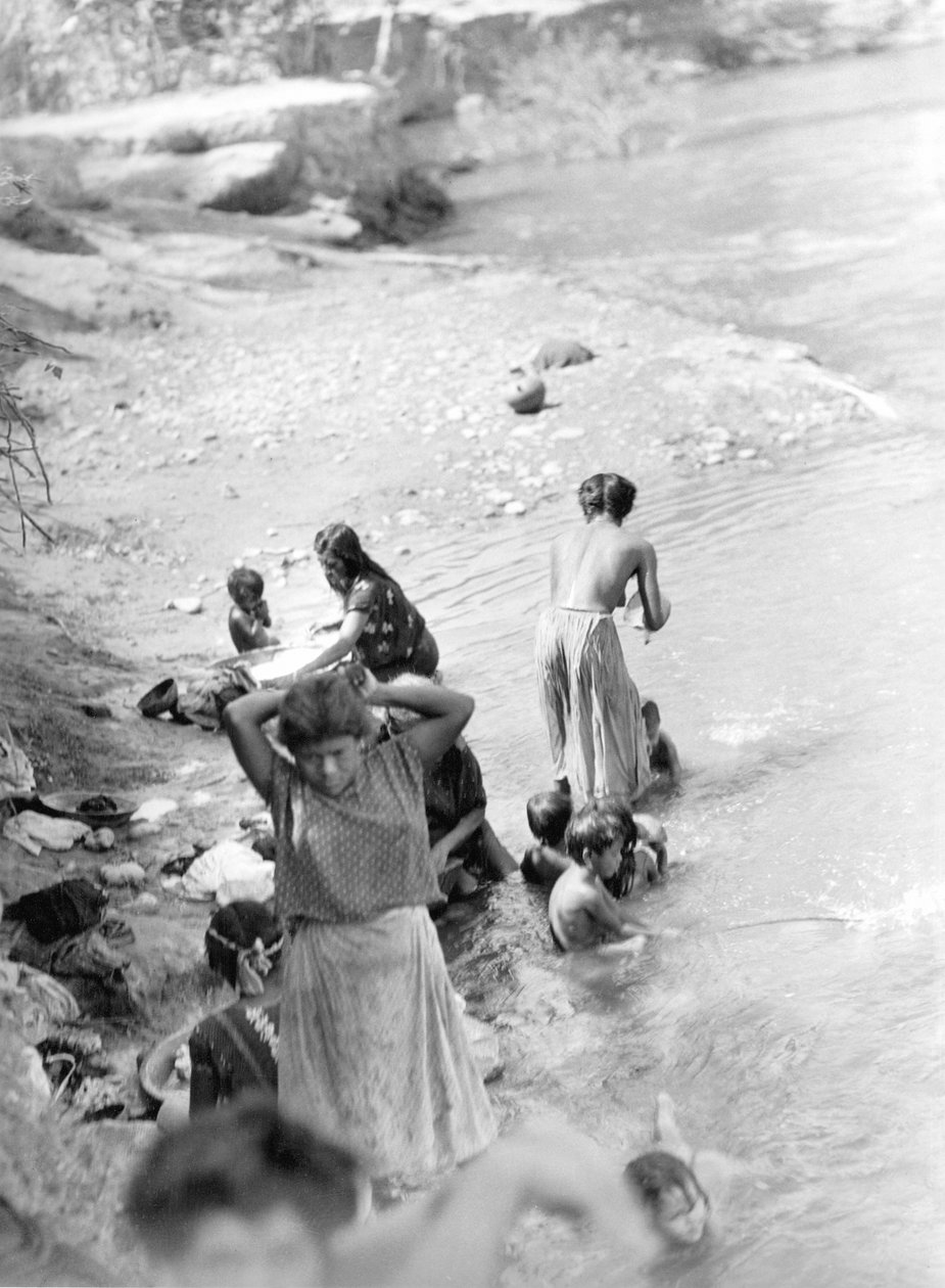 Washing at the River Near Tehuantepec, Mexico by Tina Modotti