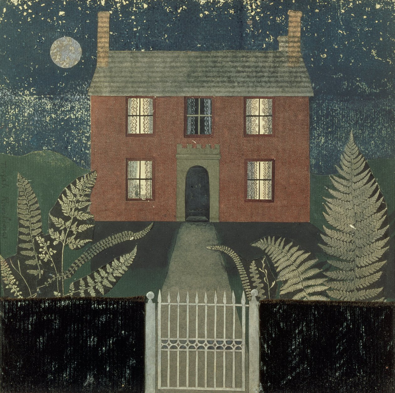 House at night by Tirzah Ravilious