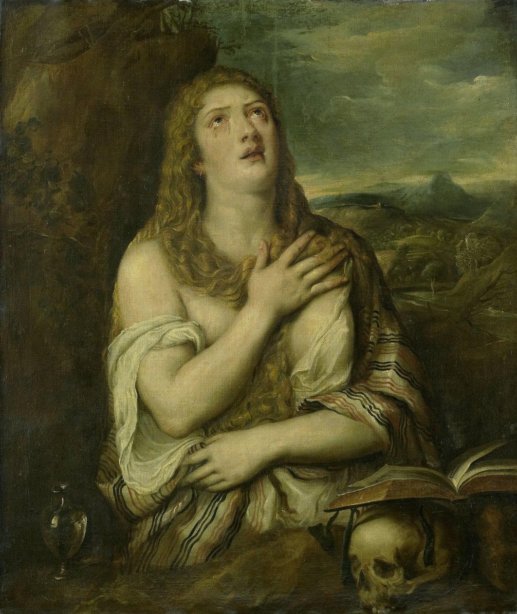 Penitent Mary Magdalene by Titiaan (copy after)