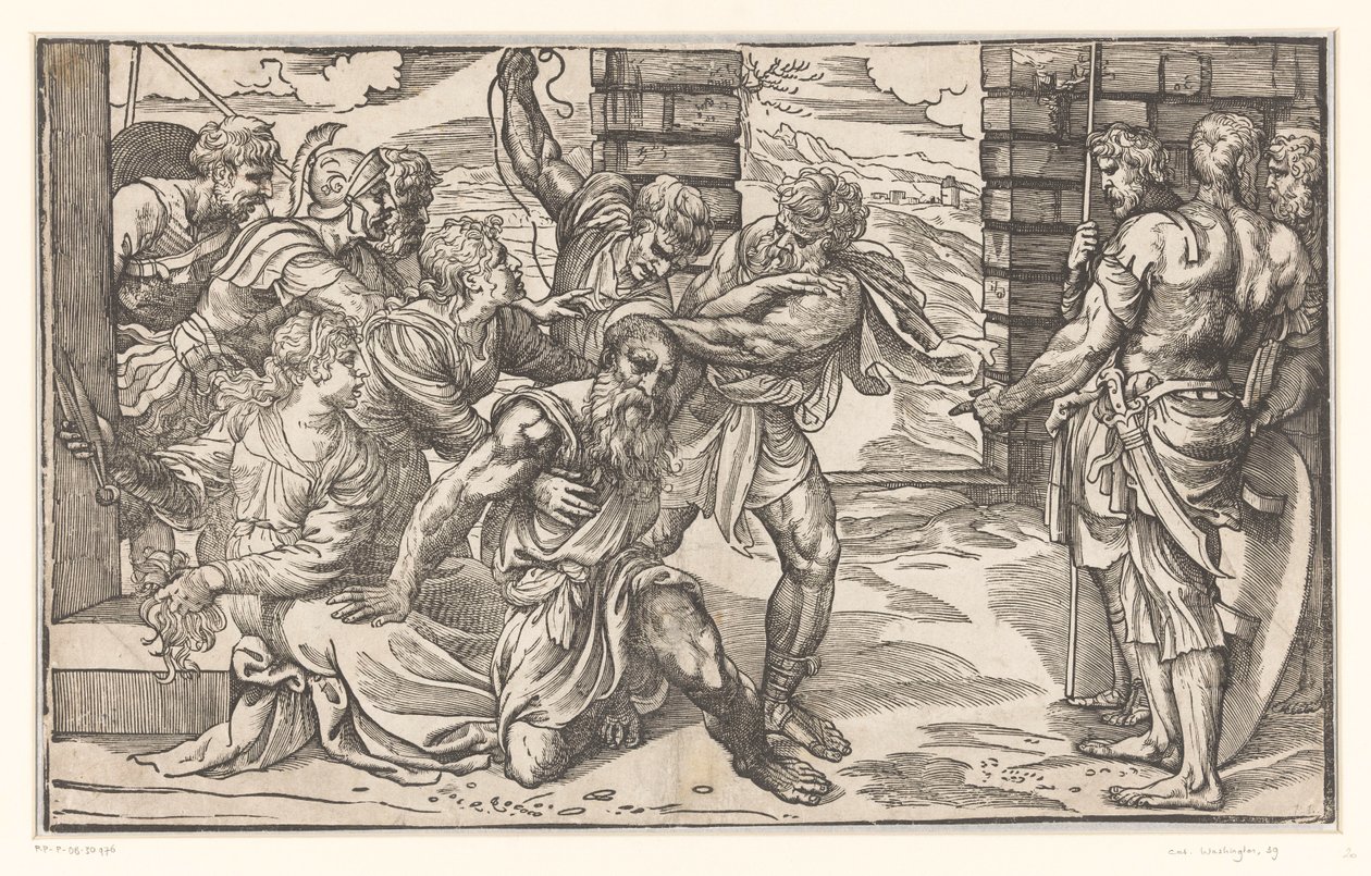 Samson Fighting Philistine Soldiers by Titiaan