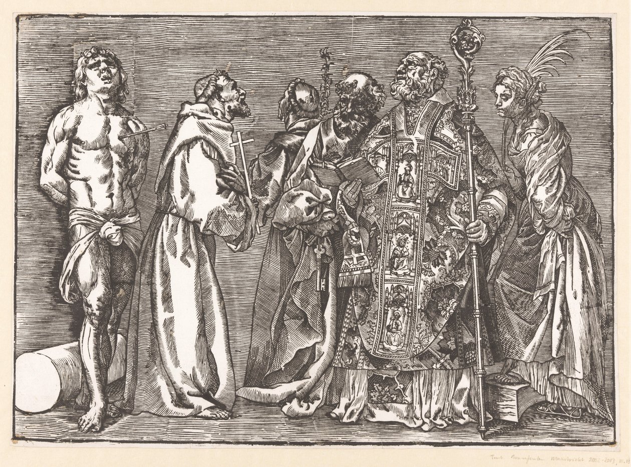 Six Standing Saints by Titiaan