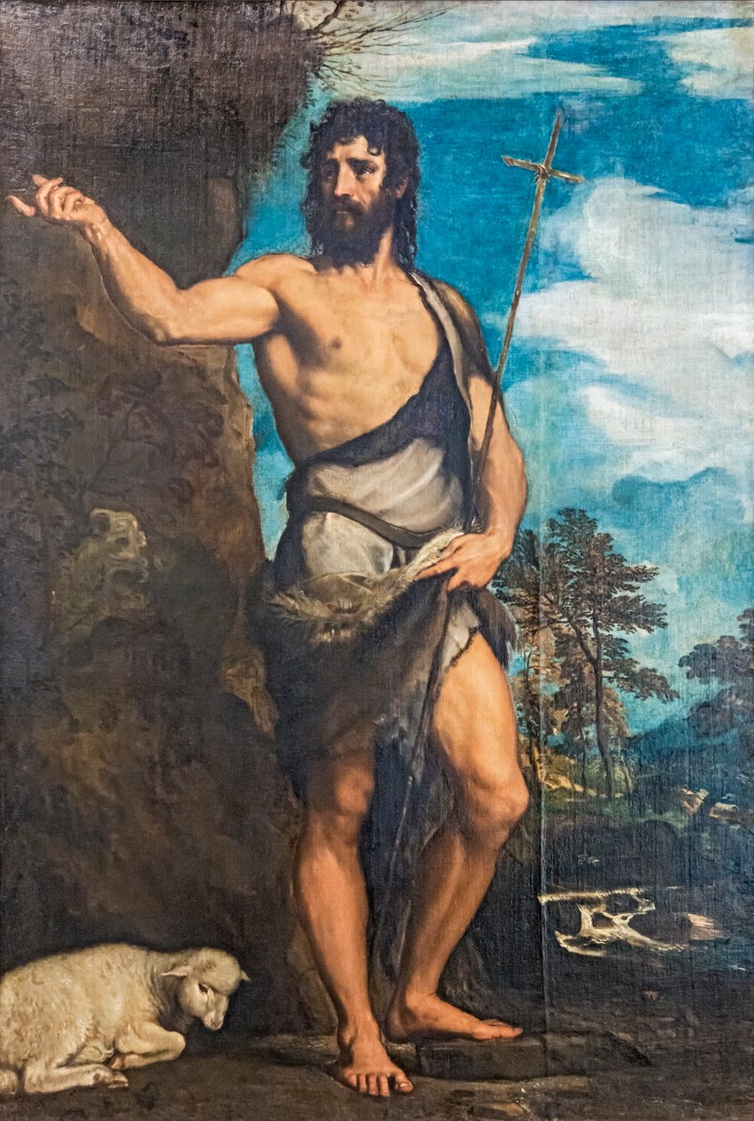 John the Baptist by Tiziano Vecelli