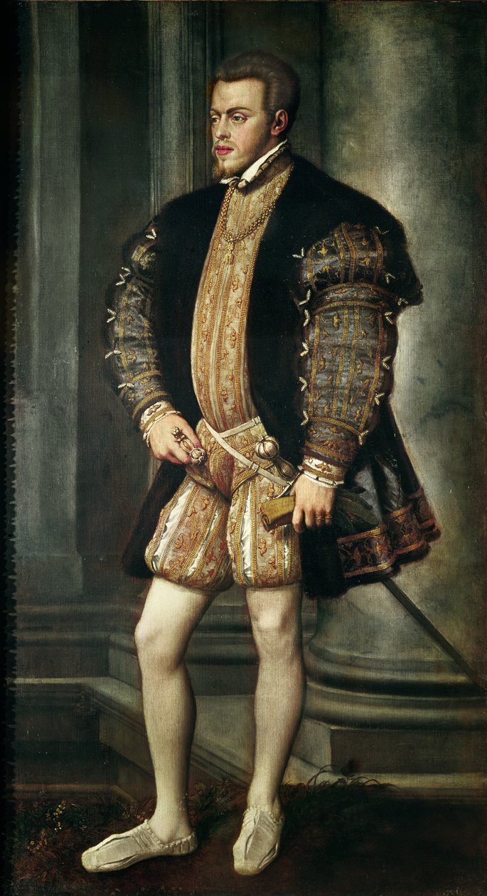 Portrait of Philip II of Spain by Tiziano Vecelli