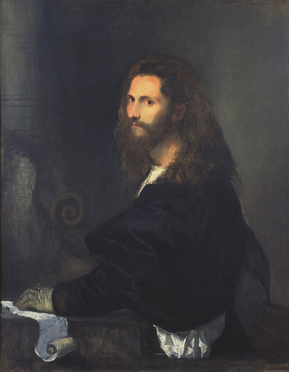 Portrait of a Musician by Tiziano Vecelli
