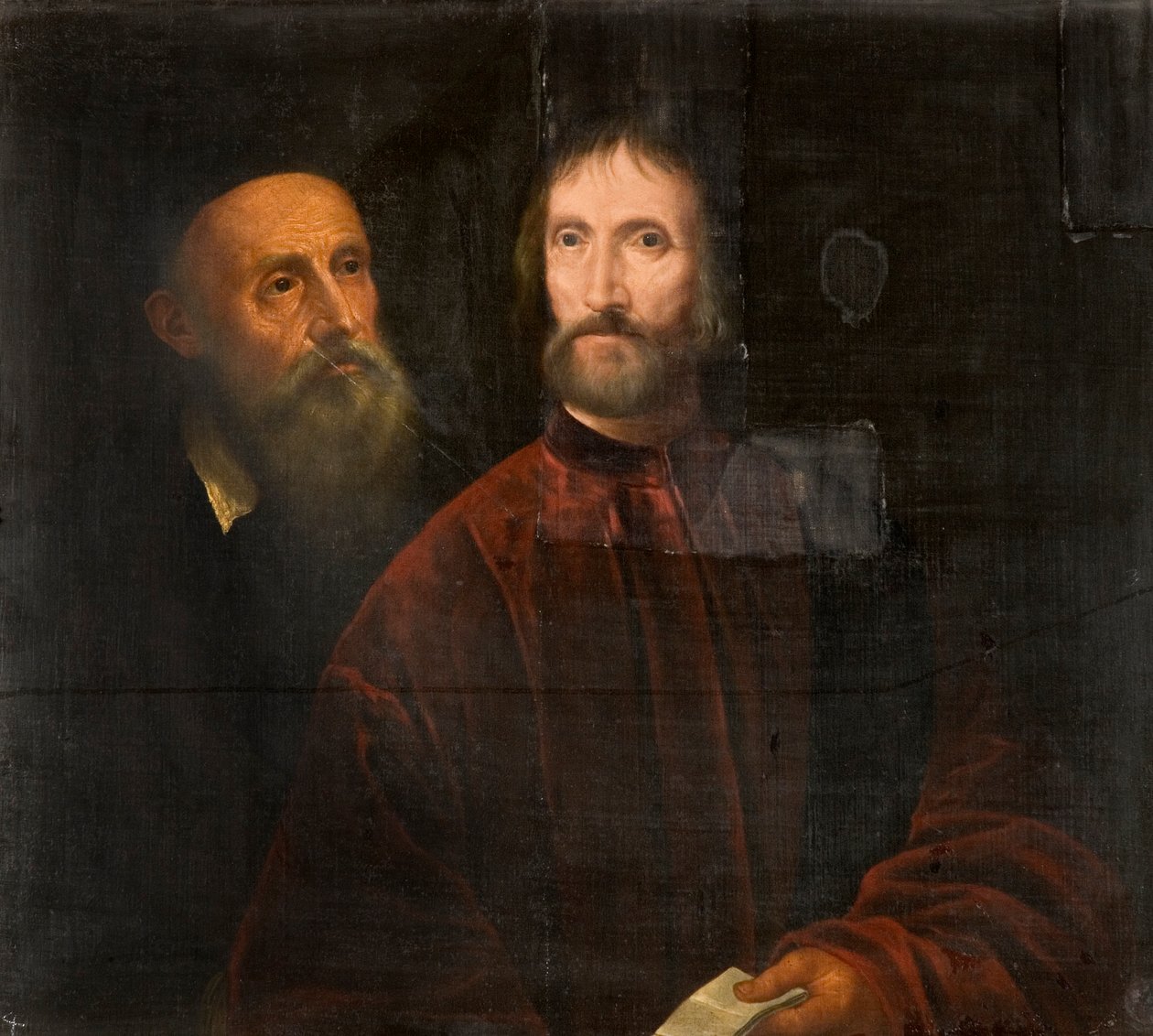 Titian and Andrea de Franceschi by Tiziano Vecelli