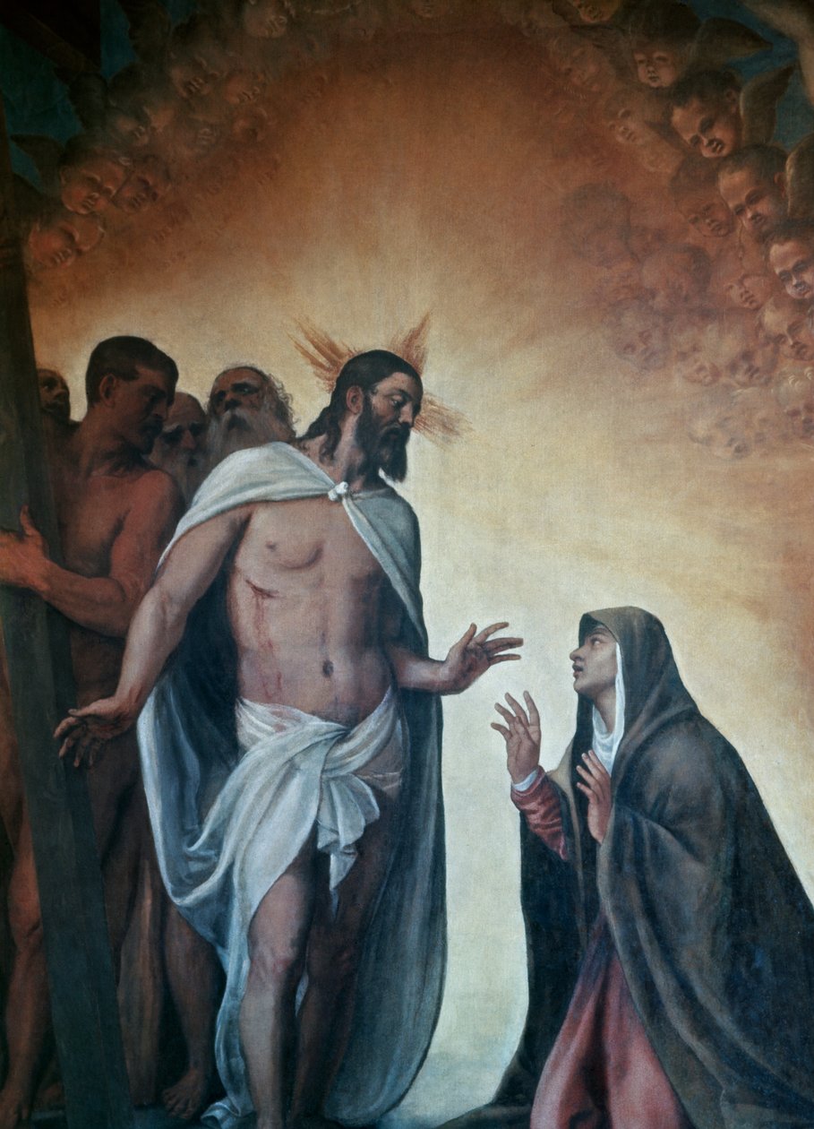 Appearance of Risen Christ to Virgin by Titian (c.1488 1576)