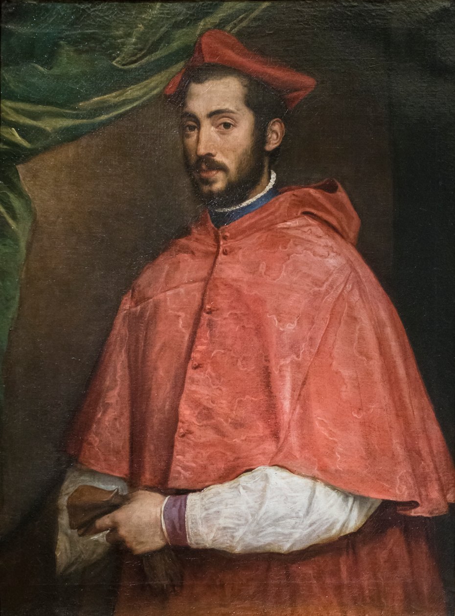 Portrait of cardinal Alessandro Farnese by Titian (c.1488 1576)