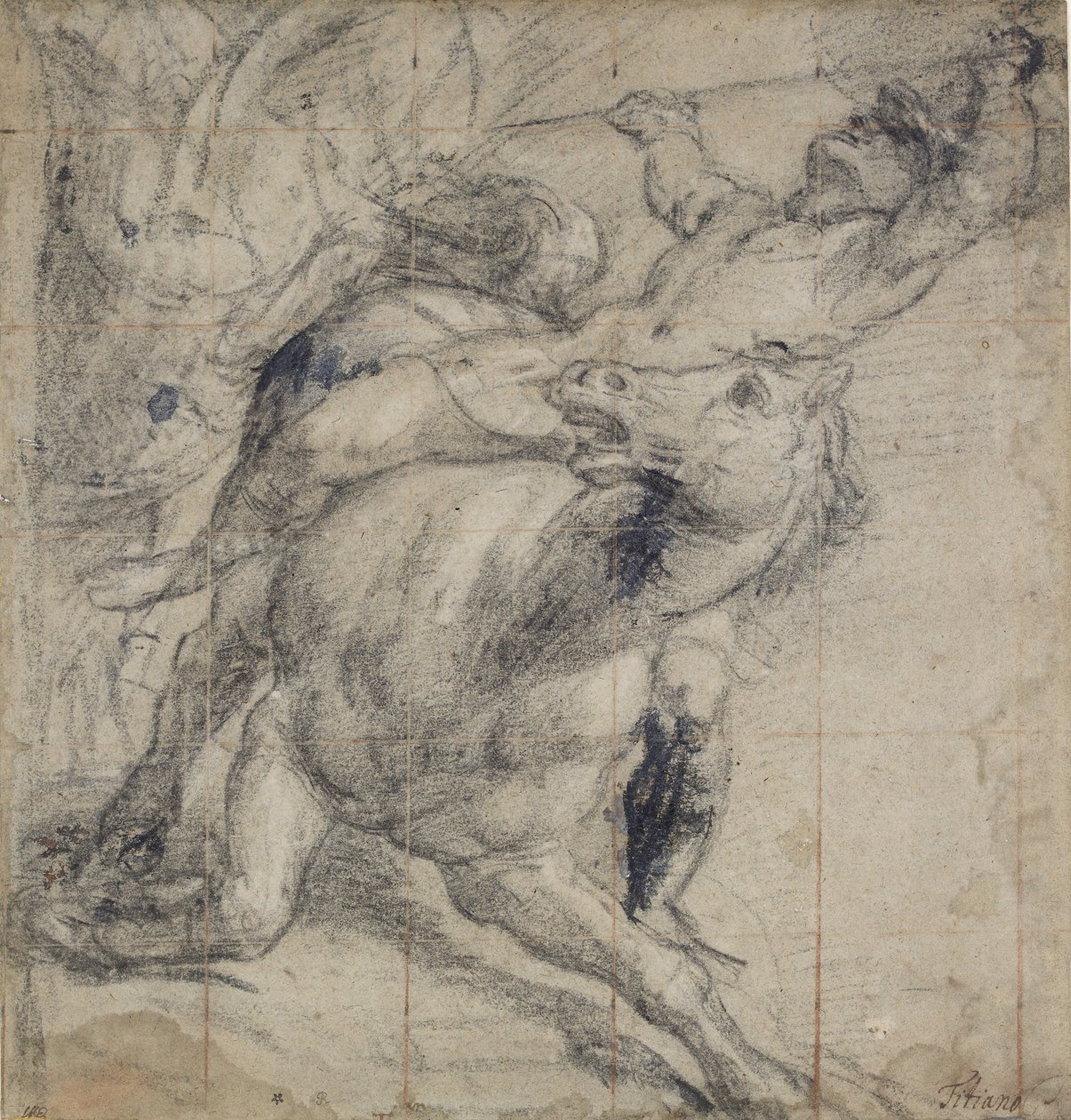 Horse and Rider Falling by Titian