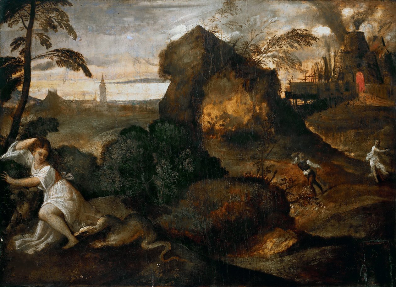 Orpheus and Eurydice by Titian