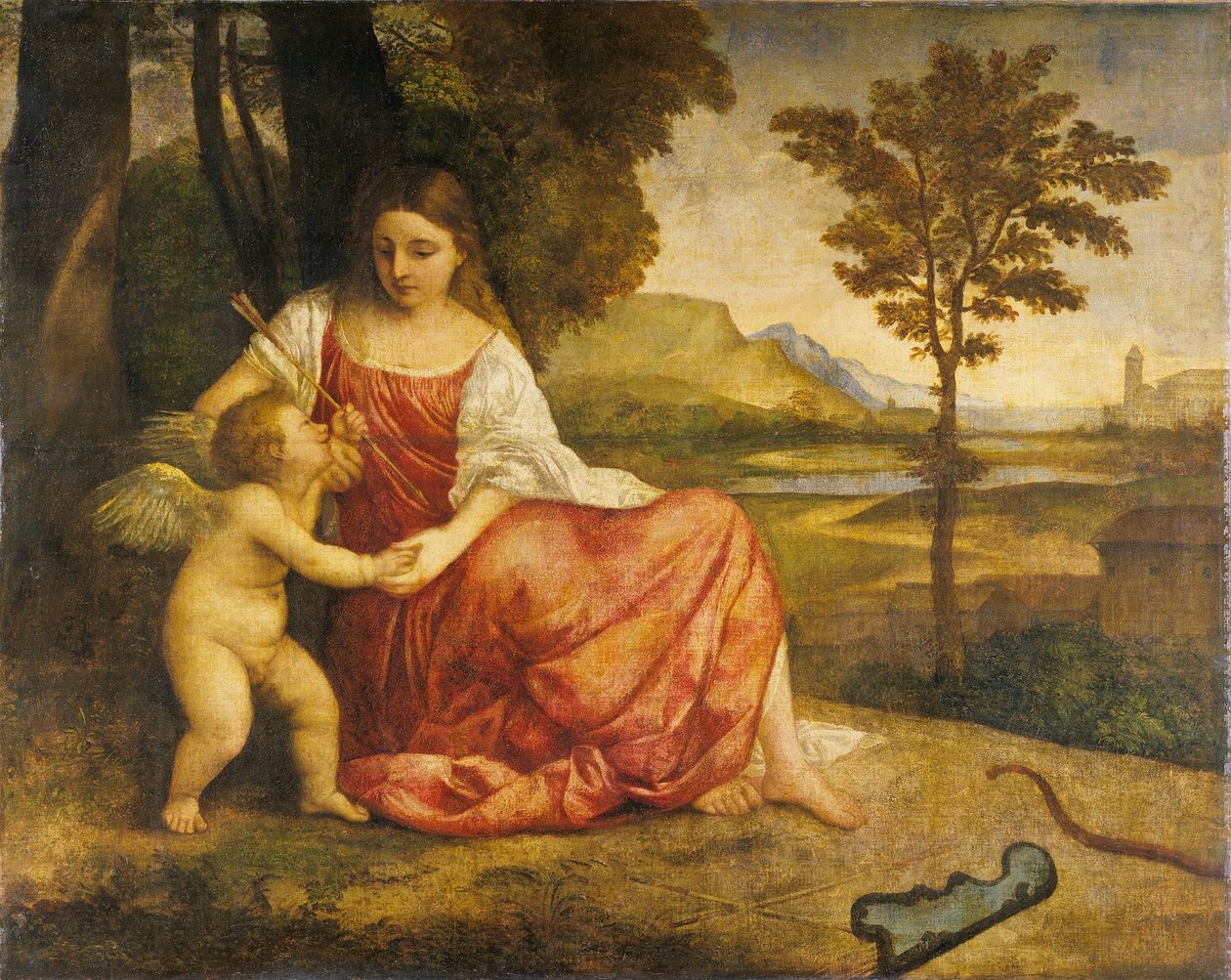 Venus and Cupid by Titian