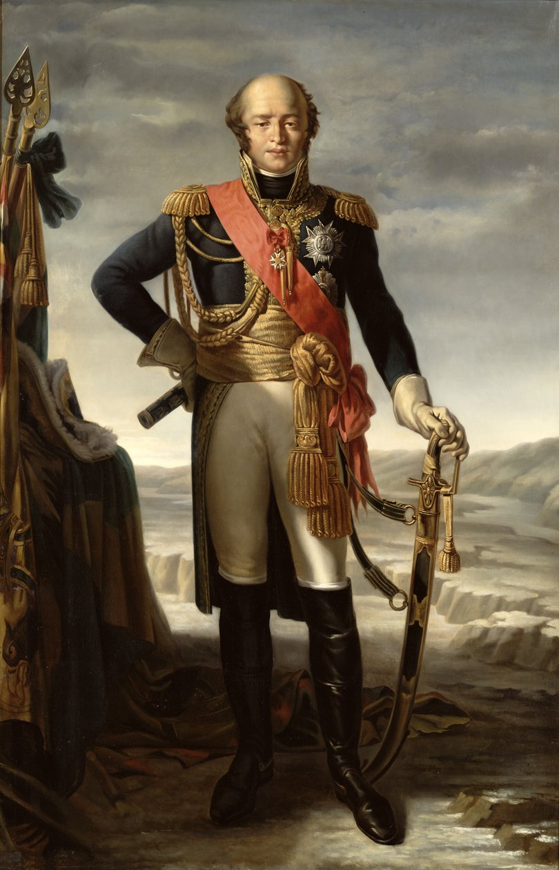 Portrait of Louis Nicolas Davout, Prince of Eckmuhl, Duke of Auerstaedt and Marshal of France by Tito Marzocchi de Belluci