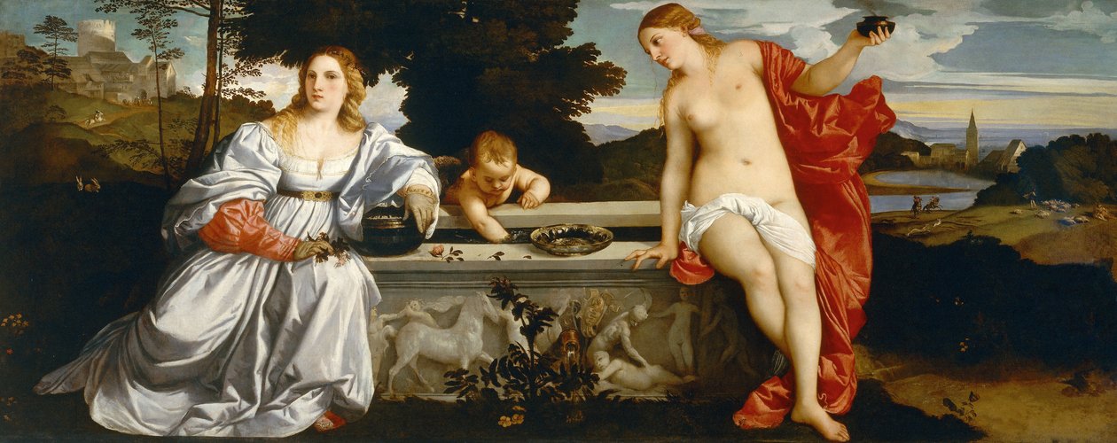 Sacred and Profane Love by Tiziano Vecelli