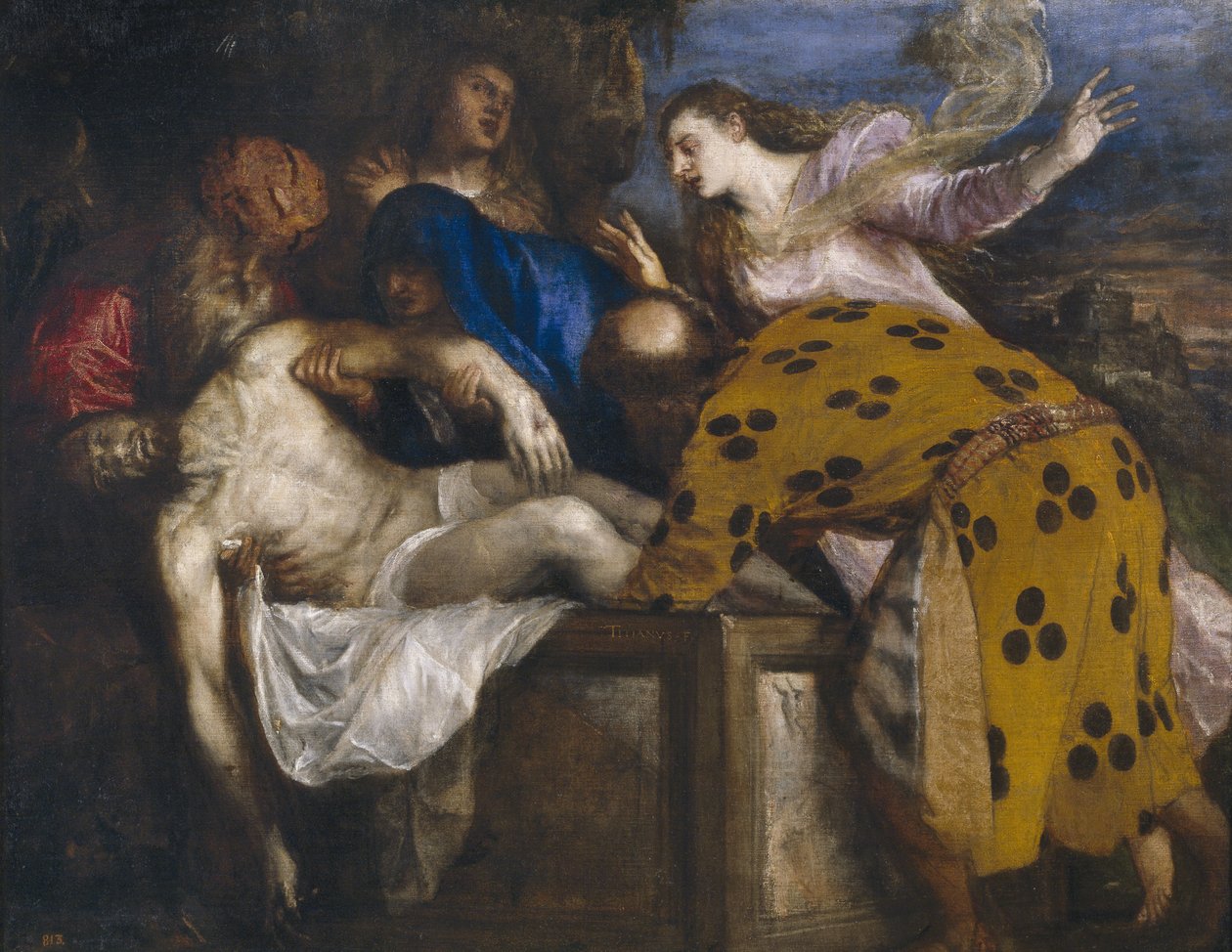 The Entombment of Christ by Tiziano Vecelli